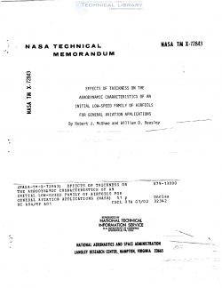 memorandum a characteristics of pdf Ltd. Abbott TM X Aerospace 72843 SEZC : NASA