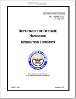 MIL-HDBK-1388 Logistics Support Analysis, PDF, Reliability Engineering