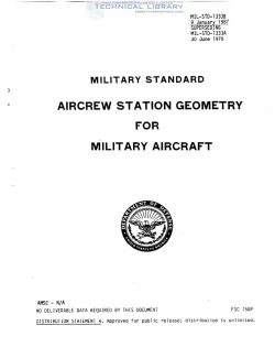 MIL-STD-1333B Aircrew Station Geometry for Military Aircraft