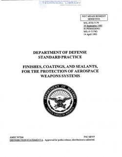 MIL-STD-7179 Finishes, Coatings, and Sealants for the Protection of Aerospace Weapons Systems